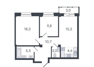 Продам 3-комнатную квартиру, 69.2 м2, Кировская область, Чистопрудненская улица, 13