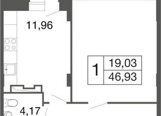 Продаю 1-ком. квартиру, 46.9 м2, Московская область, жилой комплекс Времена Года, к12