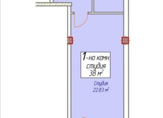 Продается квартира студия, 38 м2, Дагестан, Маковая улица