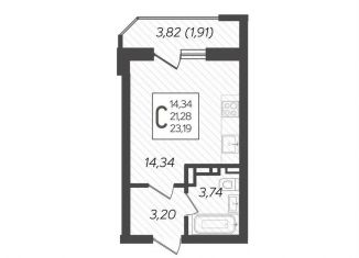 Продаю квартиру студию, 23.2 м2, Краснодар, Уральская улица, 87/7