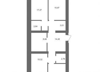 Продажа трехкомнатной квартиры, 97.3 м2, Волгоград, Смольная улица, 27А