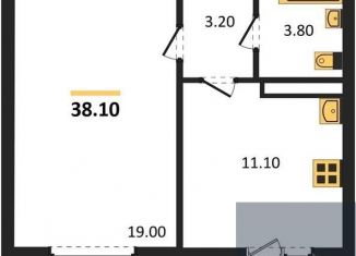 Продам 1-комнатную квартиру, 38.1 м2, посёлок Отрадное, Осиновая улица, 13