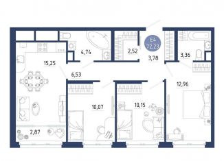 Продается 3-ком. квартира, 72.2 м2, Рязанская область