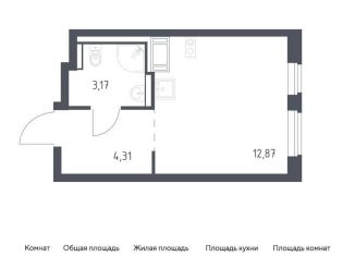 Продаю квартиру студию, 20.4 м2, Ленинградская область, жилой комплекс Квартал Торики, к1.1