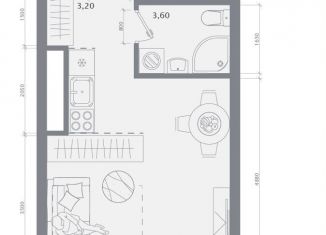 Продажа квартиры студии, 28.9 м2, Казань