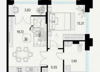 Продажа 1-комнатной квартиры, 47.8 м2, Рязань, Железнодорожный район, 1-й Осенний переулок, 15