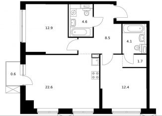 Продается 2-ком. квартира, 67.4 м2, Санкт-Петербург, Василеостровский район