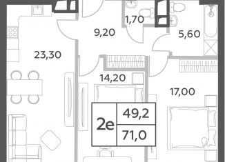 3-ком. квартира на продажу, 71 м2, Москва, проспект Генерала Дорохова, вл1к1, метро Минская