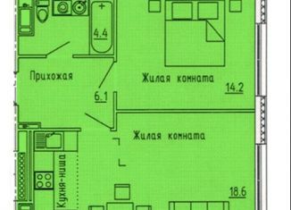 Продам двухкомнатную квартиру, 47.3 м2, Пензенская область, улица Яшиной, 12