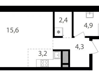 Квартира на продажу студия, 30.4 м2, Москва, ВАО