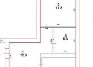 Продаю 2-ком. квартиру, 57.4 м2, Оренбургская область, Московская улица, 79А