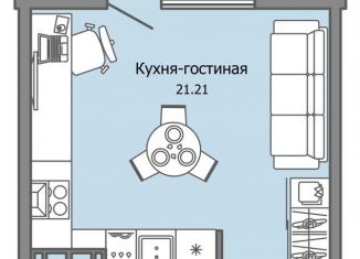 Продается квартира студия, 28 м2, Ульяновская область, жилой комплекс Город Новаторов, 2