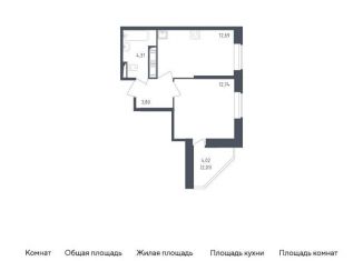 Продажа 1-комнатной квартиры, 35.6 м2, Санкт-Петербург, Невский район, жилой комплекс Живи в Рыбацком, 5