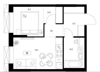 Продается 1-комнатная квартира, 32 м2, Москва, метро Шоссе Энтузиастов