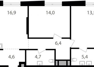 Продажа 2-комнатной квартиры, 65.5 м2, Москва, ВАО