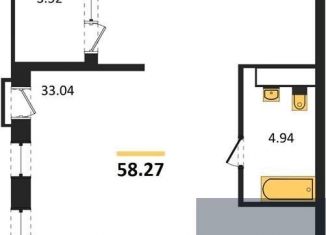 Продаю 2-комнатную квартиру, 58.3 м2, Воронеж, Железнодорожный район, набережная Чуева, 7