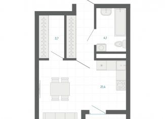 Продается квартира студия, 30.2 м2, Екатеринбург, метро Чкаловская, улица Академика Парина, 12/6