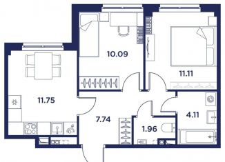 Продается 2-комнатная квартира, 46.8 м2, Санкт-Петербург