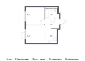 Продаю однокомнатную квартиру, 37.7 м2, Московская область, жилой комплекс Горки Парк, 8.2