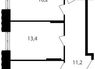 Продается двухкомнатная квартира, 60.4 м2, Москва, ЮАО