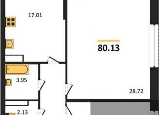 Продается 2-комнатная квартира, 80.1 м2, Воронежская область, Московский проспект, 132