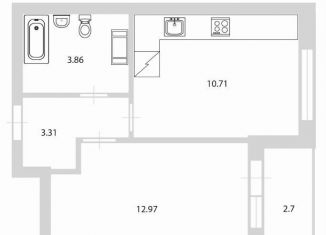 Продаю 1-комнатную квартиру, 32.2 м2, Санкт-Петербург, метро Звёздная