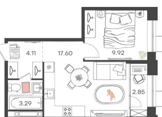 Продам 1-ком. квартиру, 37.8 м2, Нижний Новгород, Автозаводский район