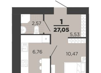 Продается 1-комнатная квартира, 32.2 м2, Рязань, ЖК Юный