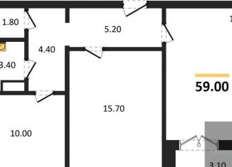 Продажа 2-ком. квартиры, 59 м2, Воронеж, Левобережный район, Ленинградская улица, 26