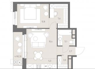 Продаю 2-комнатную квартиру, 54.4 м2, Москва, Можайский район