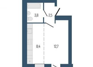 Продается 1-комнатная квартира, 28.8 м2, Свердловская область