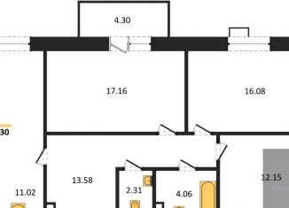 Продаю 3-ком. квартиру, 88.3 м2, Воронежская область, Кленовая улица, 1