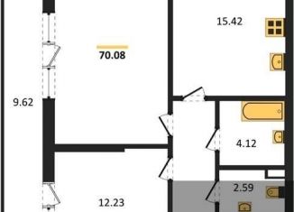 Продам 2-ком. квартиру, 70.1 м2, Воронеж, Центральный район, Московский проспект, 132