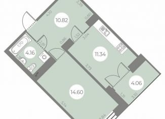 1-ком. квартира на продажу, 42 м2, Санкт-Петербург, метро Проспект Ветеранов, улица Маршала Захарова, 8