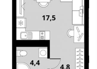 Квартира на продажу студия, 26.4 м2, Новосибирск, Калининский район, Тайгинская улица, с4