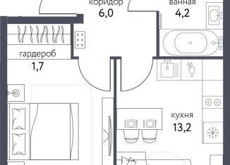 Продажа 1-ком. квартиры, 38.3 м2, Москва, Тагильская улица, 4В, Бульвар Рокоссовского