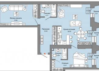 Продается 3-ком. квартира, 80 м2, Екатеринбург, метро Чкаловская