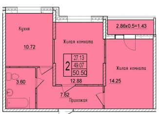 Продам 2-комнатную квартиру, 50.5 м2, Краснодар, Карасунский округ