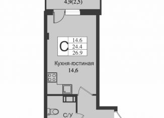 Квартира на продажу студия, 29.6 м2, Всеволожск