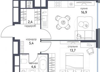 Продаю 1-ком. квартиру, 43 м2, Москва, ВАО, Тагильская улица, 4В