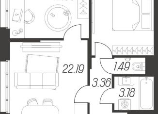 Продаю двухкомнатную квартиру, 59.7 м2, Тула