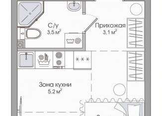 Продается 1-комнатная квартира, 21 м2, Сортавала