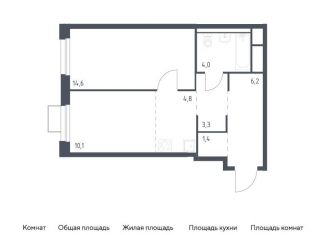 Продаю 1-ком. квартиру, 44.4 м2, Владивосток, улица Сабанеева, 1.2