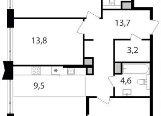 3-комнатная квартира на продажу, 98 м2, Москва, жилой комплекс Петровский Парк 2, к1, метро Дмитровская