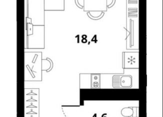 Продаю квартиру студию, 28.6 м2, Новосибирск, Тайгинская улица, с4