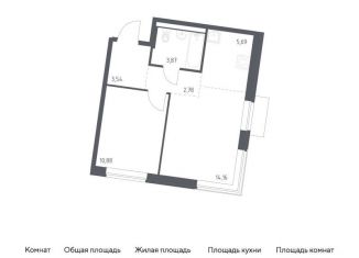 Продается однокомнатная квартира, 40.9 м2, Москва, деревня Большое Свинорье, 10/1