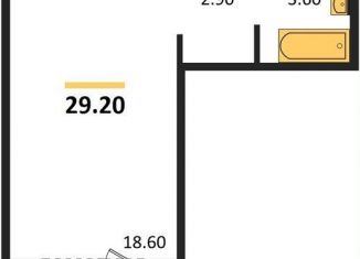 Квартира на продажу студия, 29.2 м2, Новосибирская область, Кедровая улица, 80/3