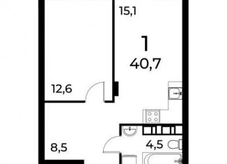 Продаю 1-ком. квартиру, 40.7 м2, Нижегородская область