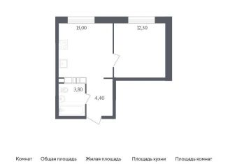 1-ком. квартира на продажу, 33.5 м2, Москва, жилой комплекс Ольховый Квартал, к2.2