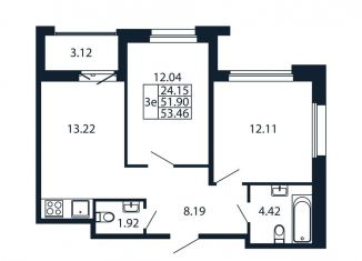 Продается 3-ком. квартира, 55 м2, Ленинградская область